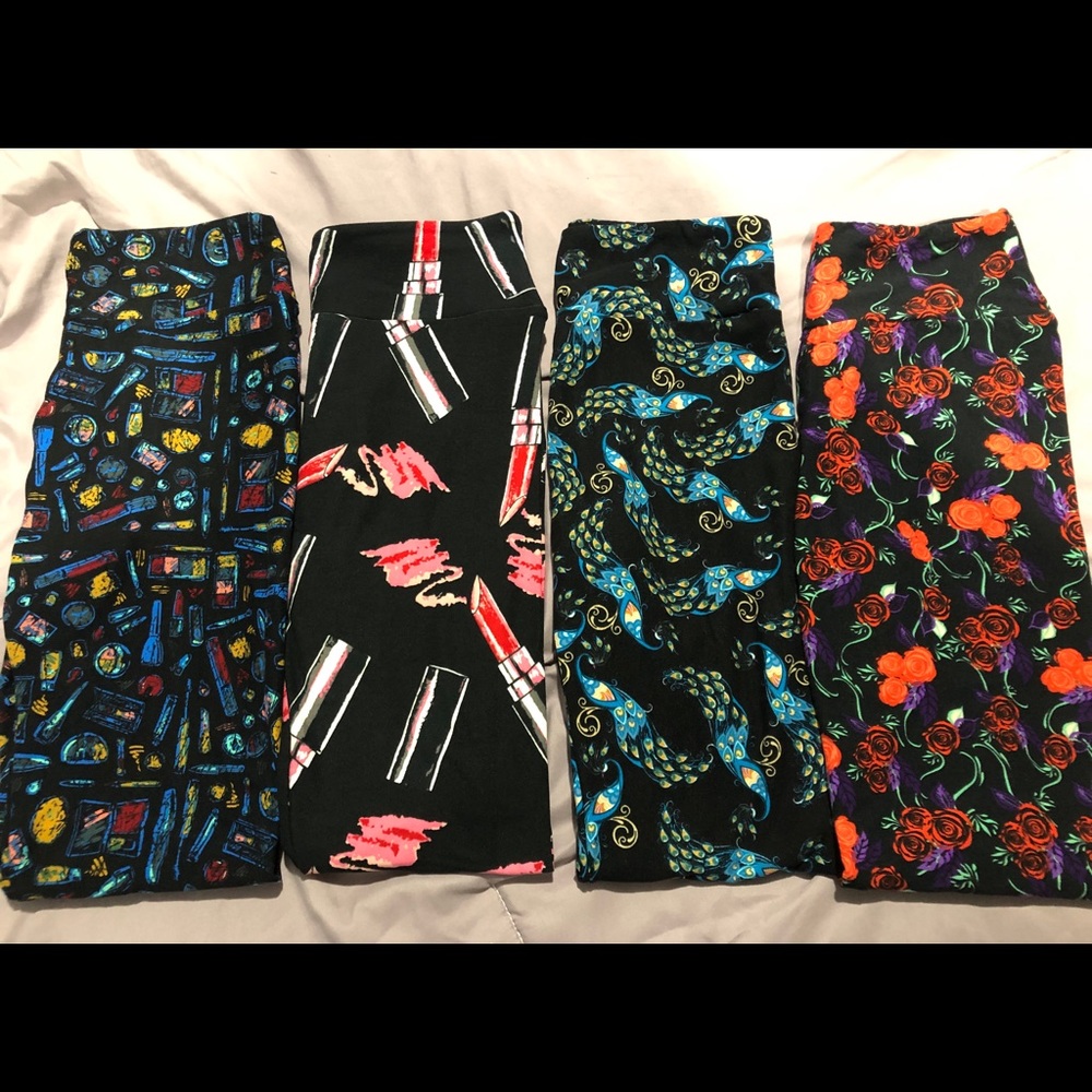 Lot of 4 Lularoe leggings one size